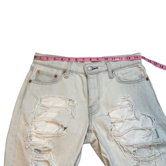 Levi’s | 511 Slim Distressed Shorts Light Wash Size 29 - Picture 11 of 14
